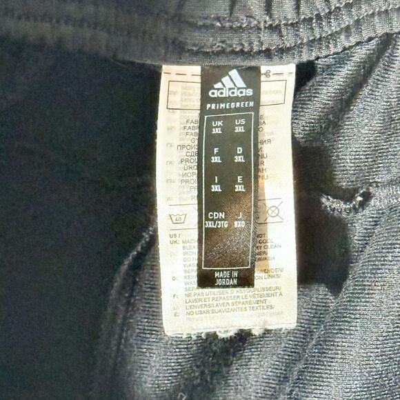 Adidas Men's 3XL Black Primegreen Essentials Warm-Up Open Hem Track Pants - Picture 3 of 9